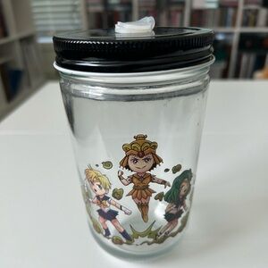 Sailor Moon Mason Jar with Lid